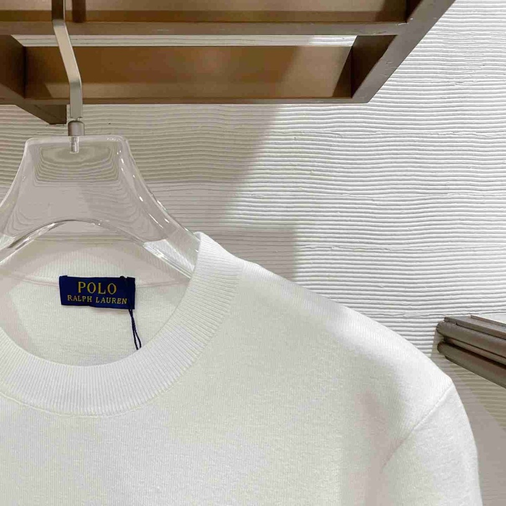 Polo by Ralph Lauren Classic White Tee with Navy Emblem - Picture 2 of 9